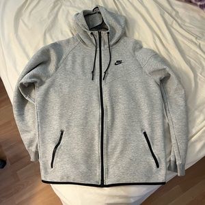 Nike Tech Fleece Zip Hoodie Size Large Gray